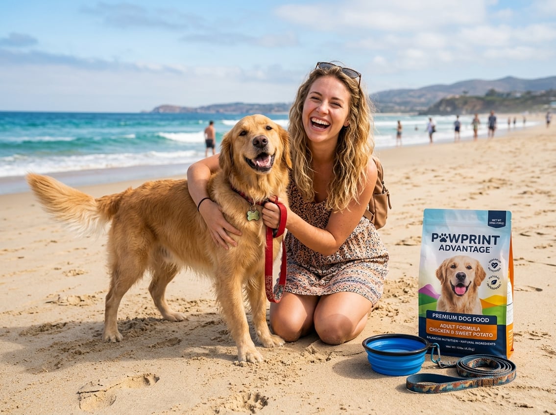 Tips til ferie med hund og valg af hundefoder